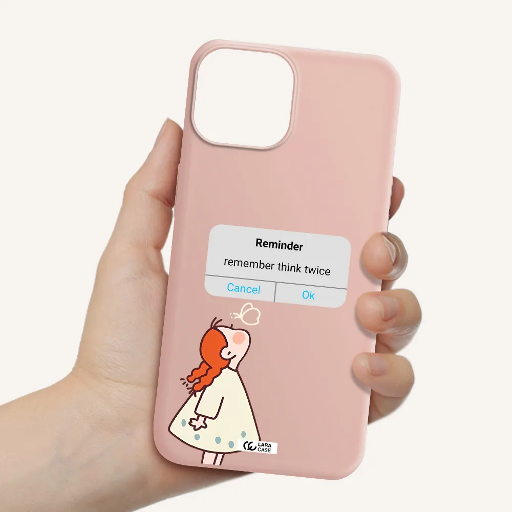 a screenshot of a phone Apple iPhone 13 Silicone pastel pink Case