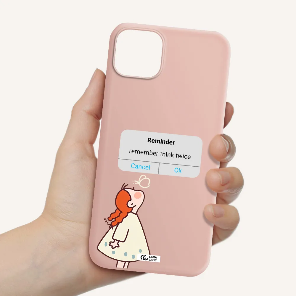 a screenshot of a phone Apple iPhone 14 Silicone pastel pink Case