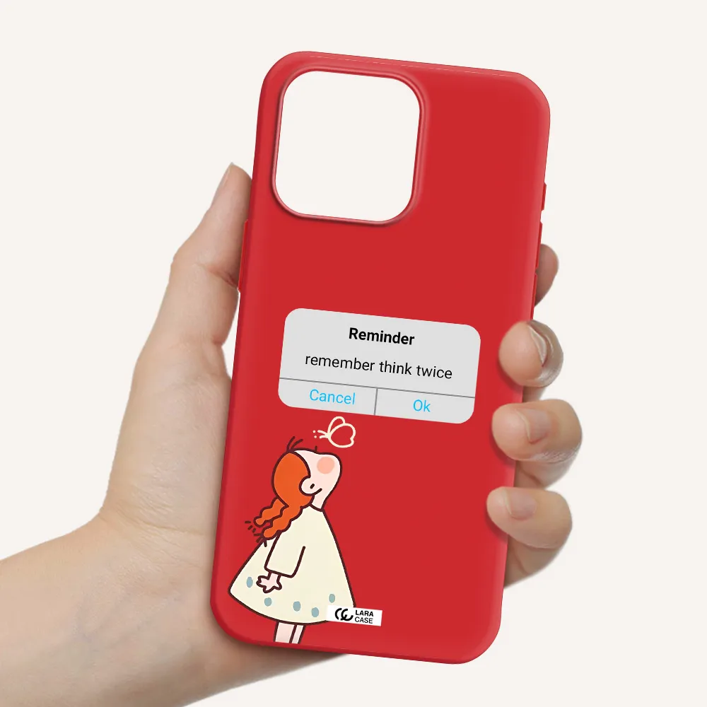 A Screenshot Of A Phone Apple Iphone 15 Pro Max Silicone Imperial Red Case