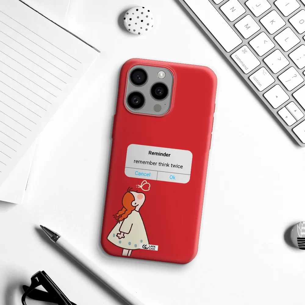 A Screenshot Of A Phone Apple Iphone 15 Pro Max Silicone Imperial Red Case