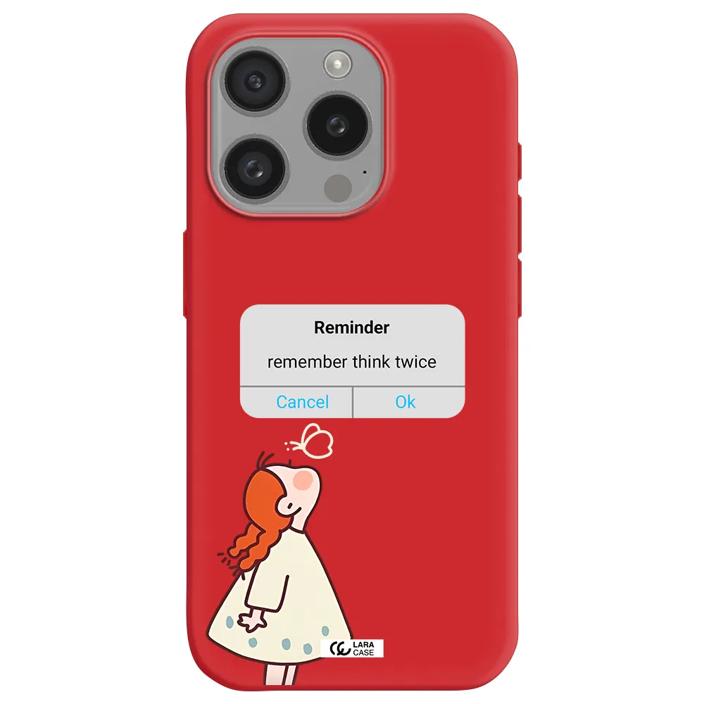 A Screenshot Of A Phone Apple Iphone 15 Pro Silicone Imperial Red Case