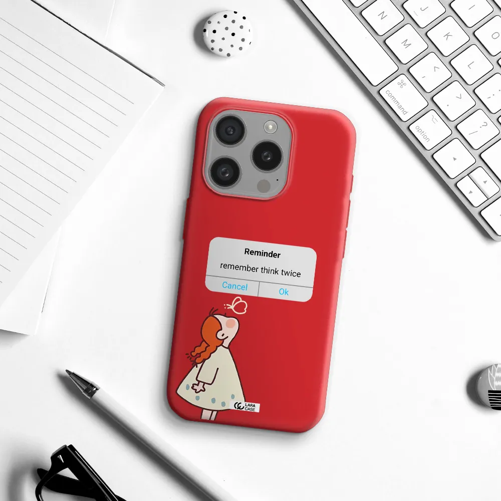 A Screenshot Of A Phone Apple Iphone 15 Pro Silicone Imperial Red Case