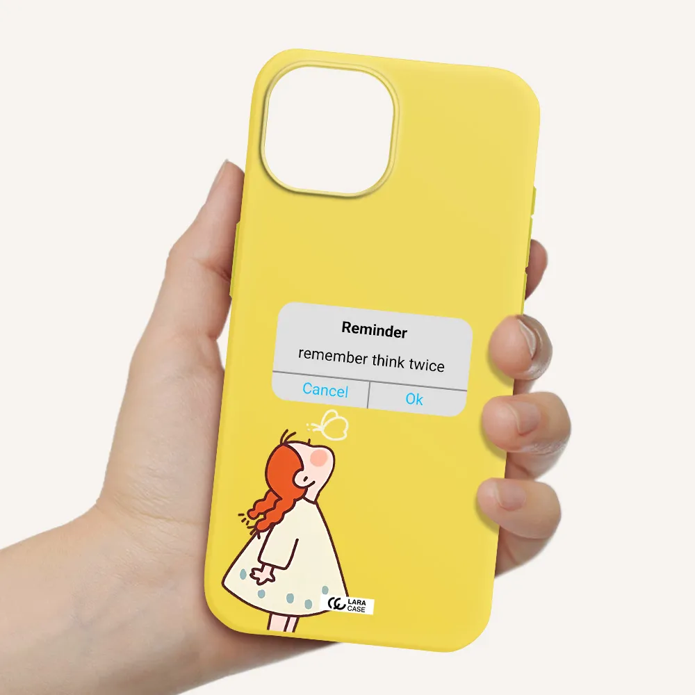 a screenshot of a phone Apple iPhone 15 Silicone canary yellow Case