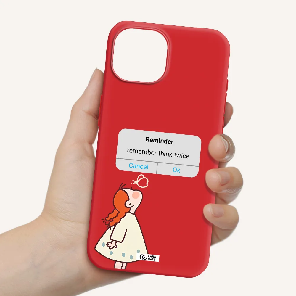 A Screenshot Of A Phone Apple Iphone 15 Silicone Imperial Red Case