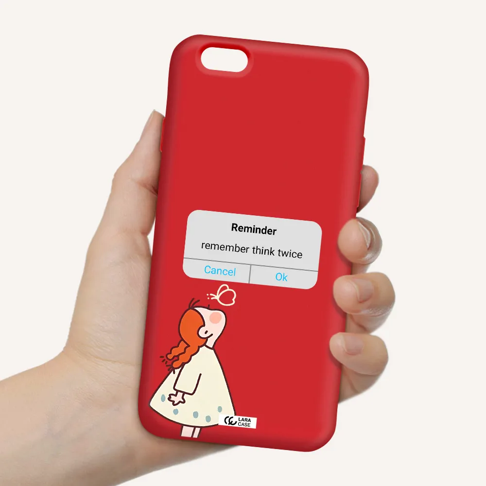 a screenshot of a phone Apple iPhone 6 Silicone Imperial Red Case