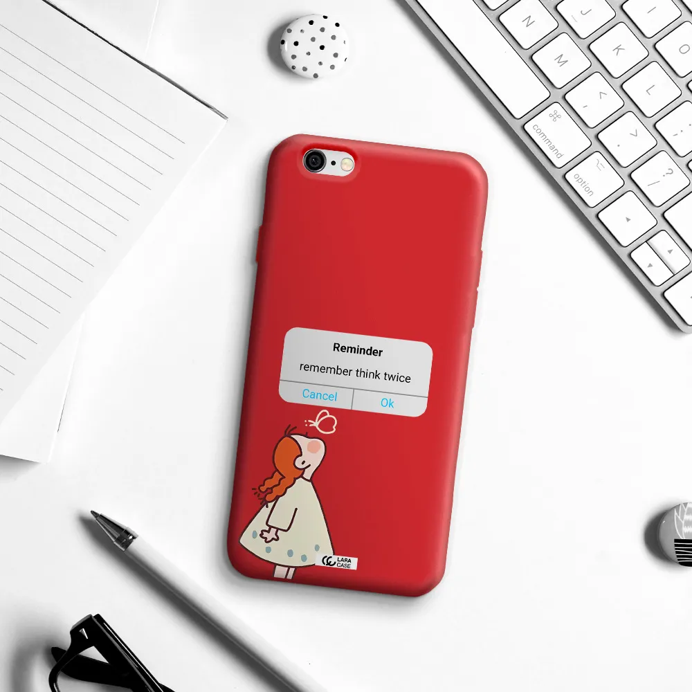 a screenshot of a phone Apple iPhone 6 Silicone Imperial Red Case