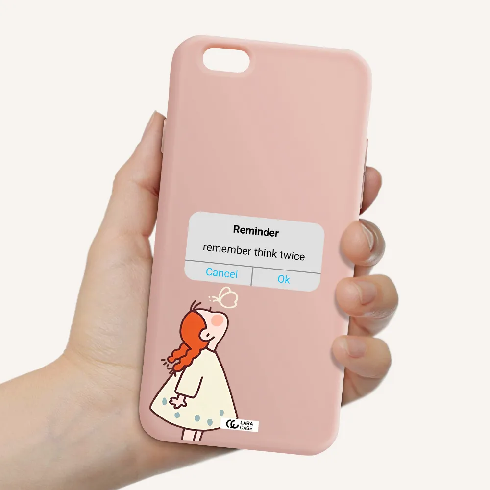 a screenshot of a phone Apple iPhone 6 Silicone pastel pink Case