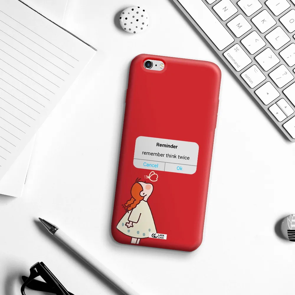 a screenshot of a phone Apple iPhone 6S Silicone Imperial Red Case