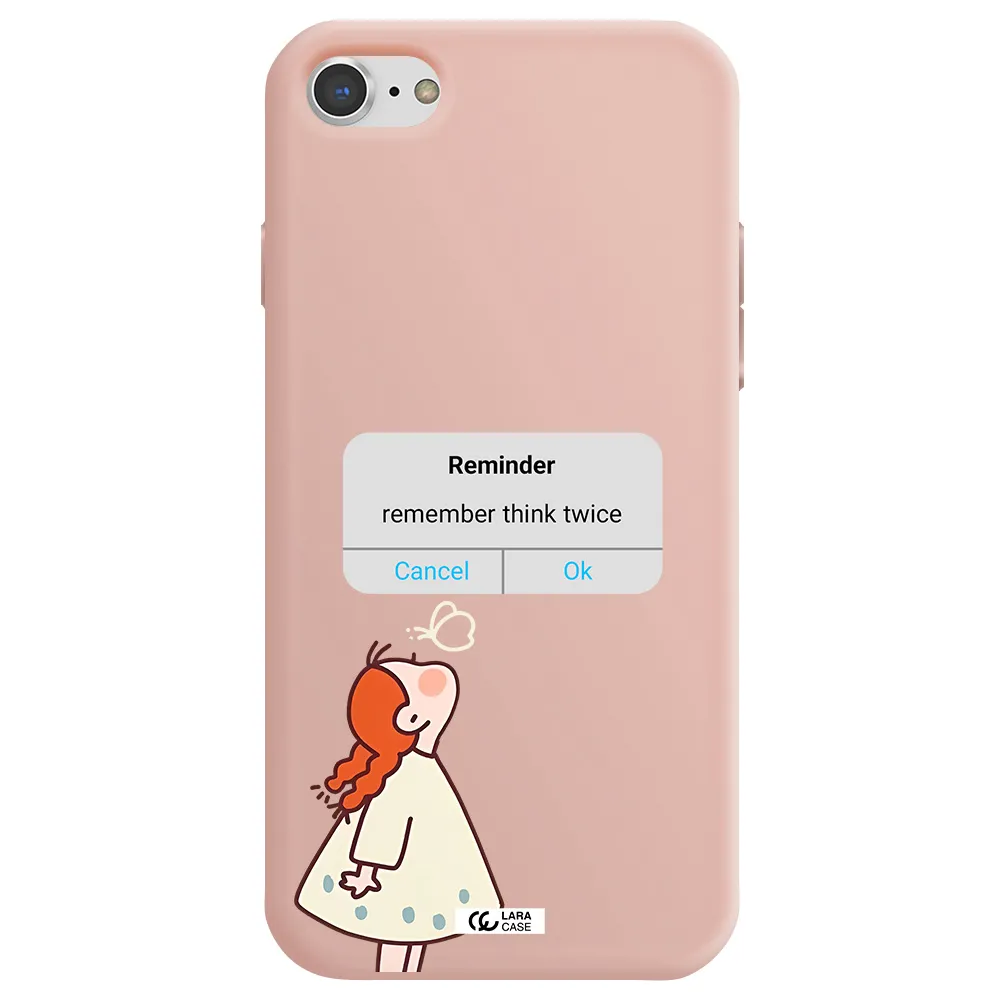 a screenshot of a phone Apple iPhone 8 Silicone pastel pink Case