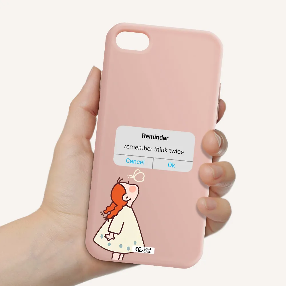 a screenshot of a phone Apple iPhone 8 Silicone pastel pink Case