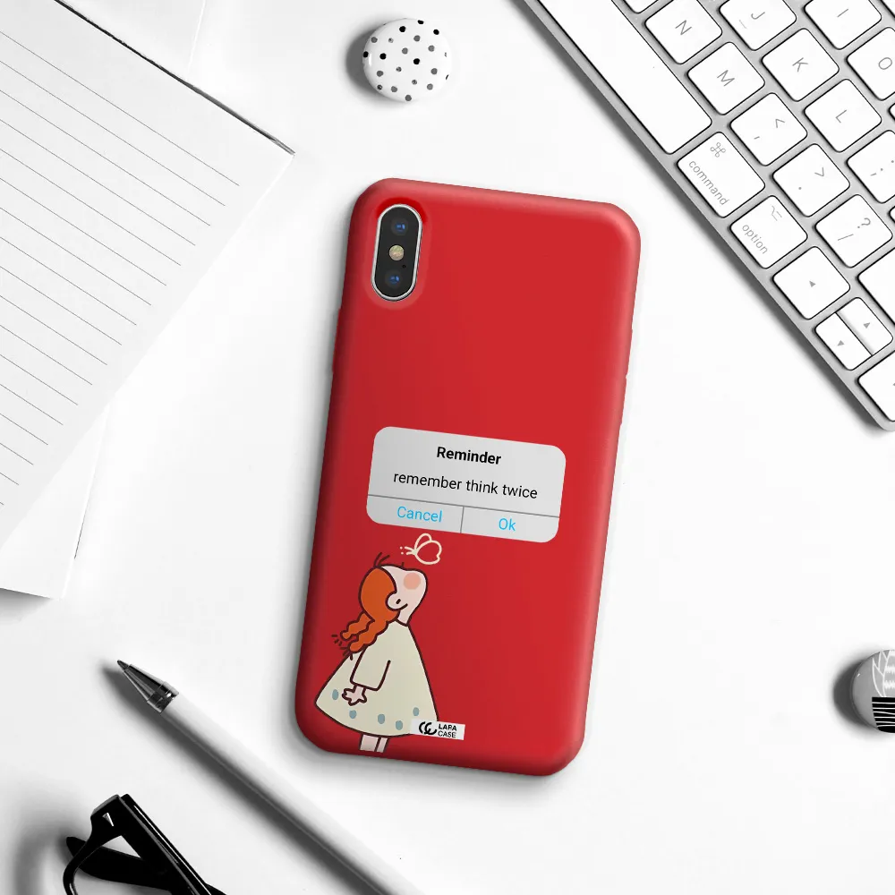 a screenshot of a phone Apple iPhone XS Silicone Imperial Red Case