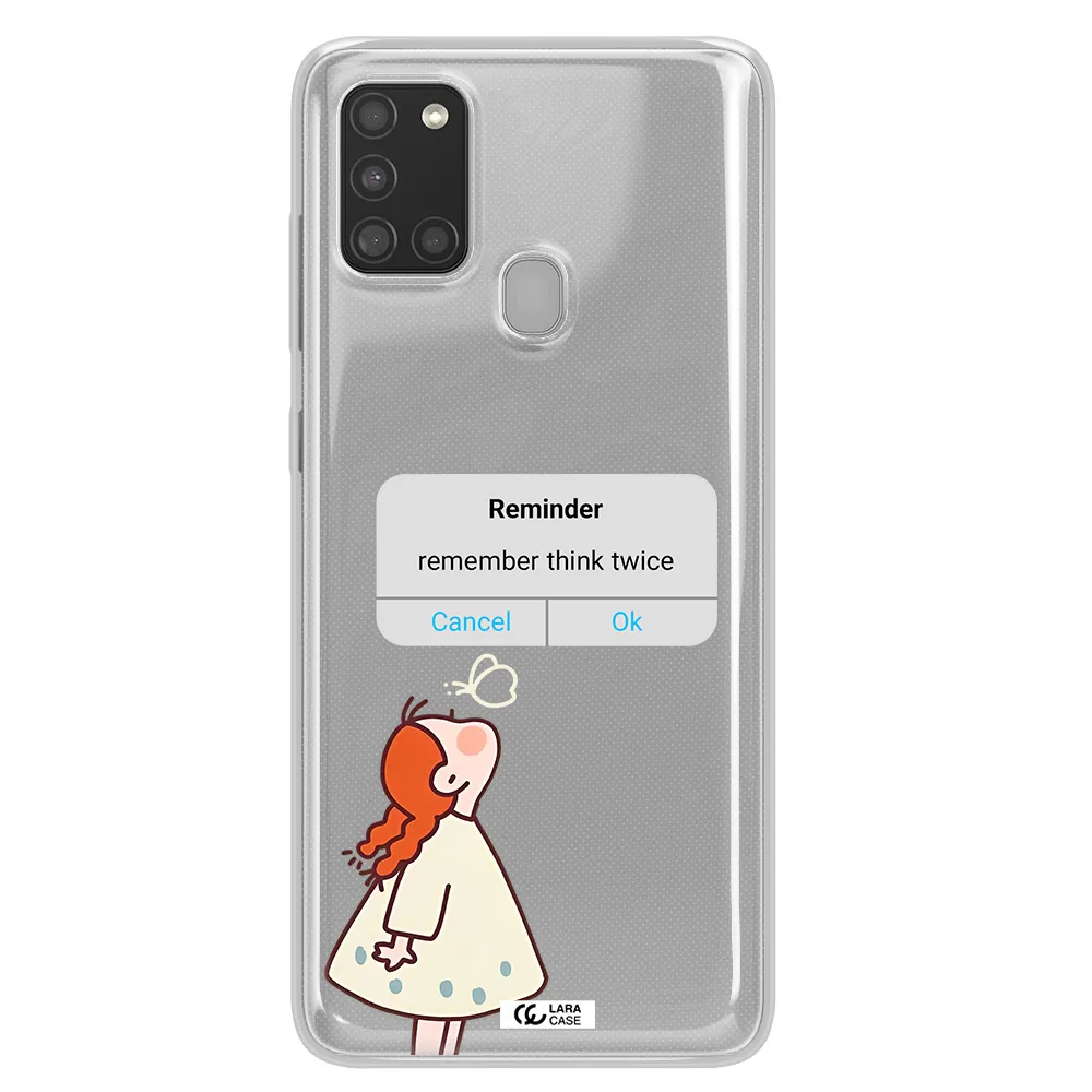 A Screenshot Of A Phone Samsung A21S Clear Tpu Case