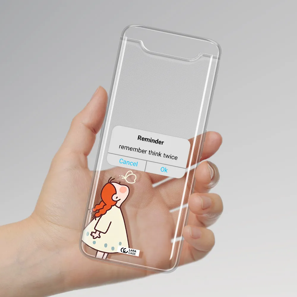 A Screenshot Of A Phone Samsung A80 Clear Tpu Case