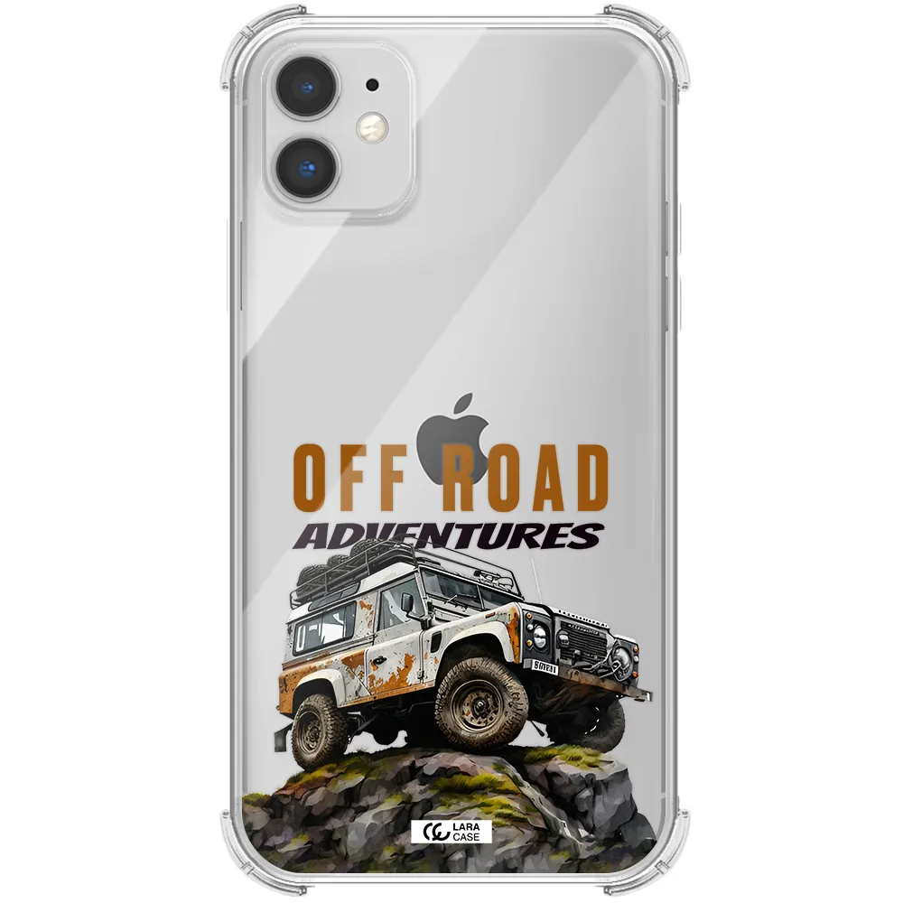 a car with rust on top Apple iPhone 11 Clear PC Case