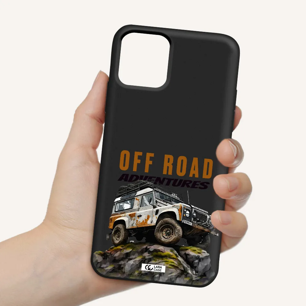 a car with rust on top Apple iPhone 11 pro max Silicone black Case