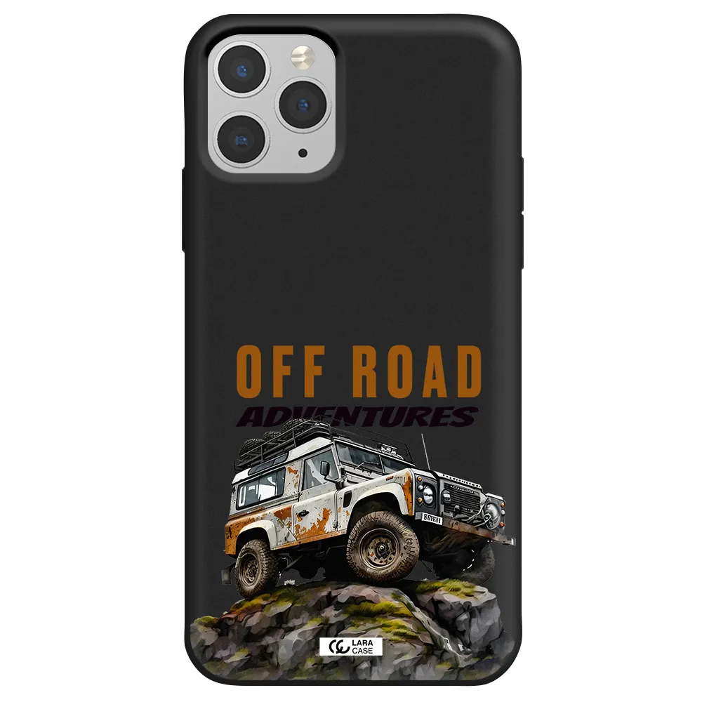 a car with rust on top Apple iPhone 11 pro Silicone black Case