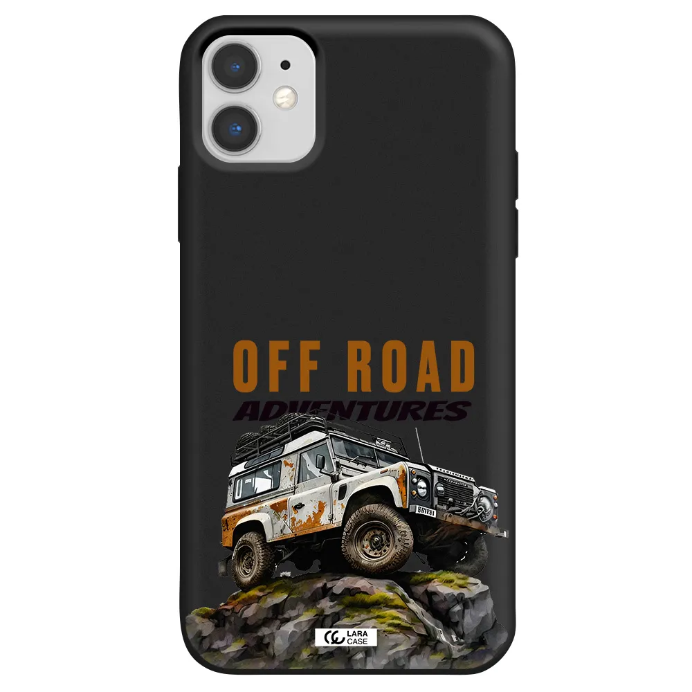 a car with rust on top Apple iPhone 11 Silicone black Case
