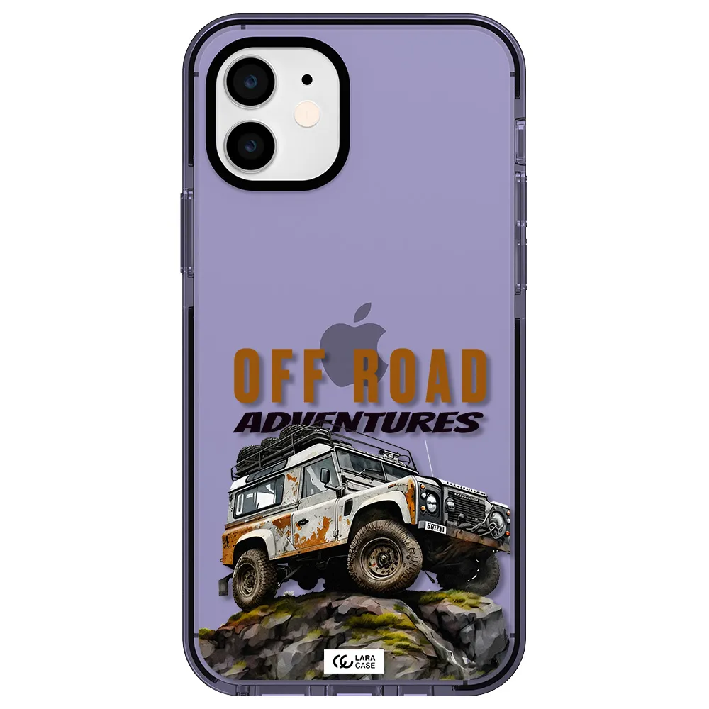 a car with rust on top Apple iPhone 12 impact Lilac Case