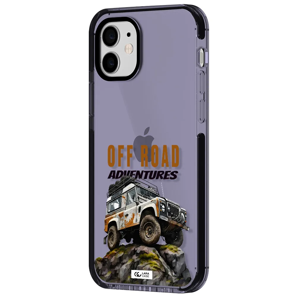 a car with rust on top Apple iPhone 12 impact Lilac Case