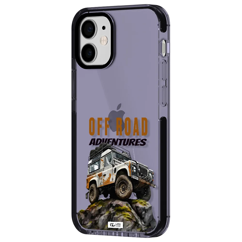 a car with rust on top Apple iPhone 12 mini impact Lilac Case