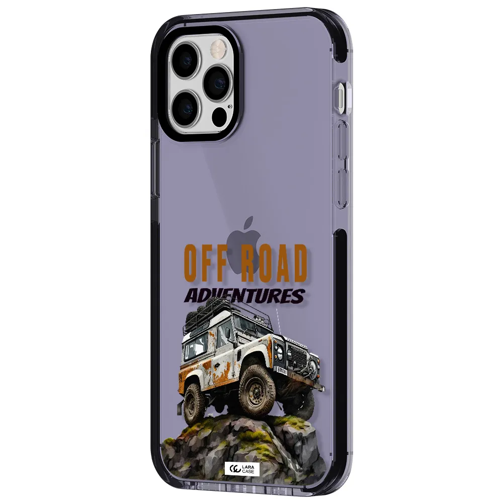 a car with rust on top Apple iPhone 12 pro impact Lilac Case