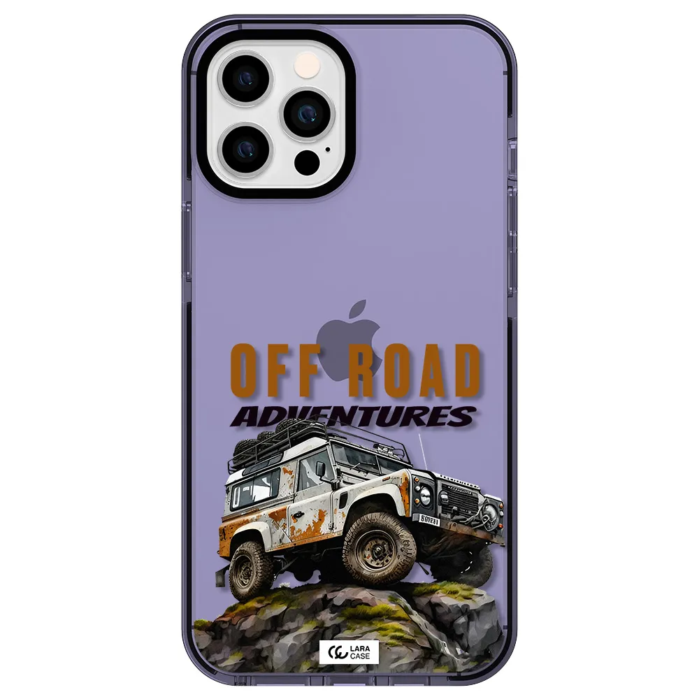 a car with rust on top Apple iPhone 12 pro max impact Lilac Case
