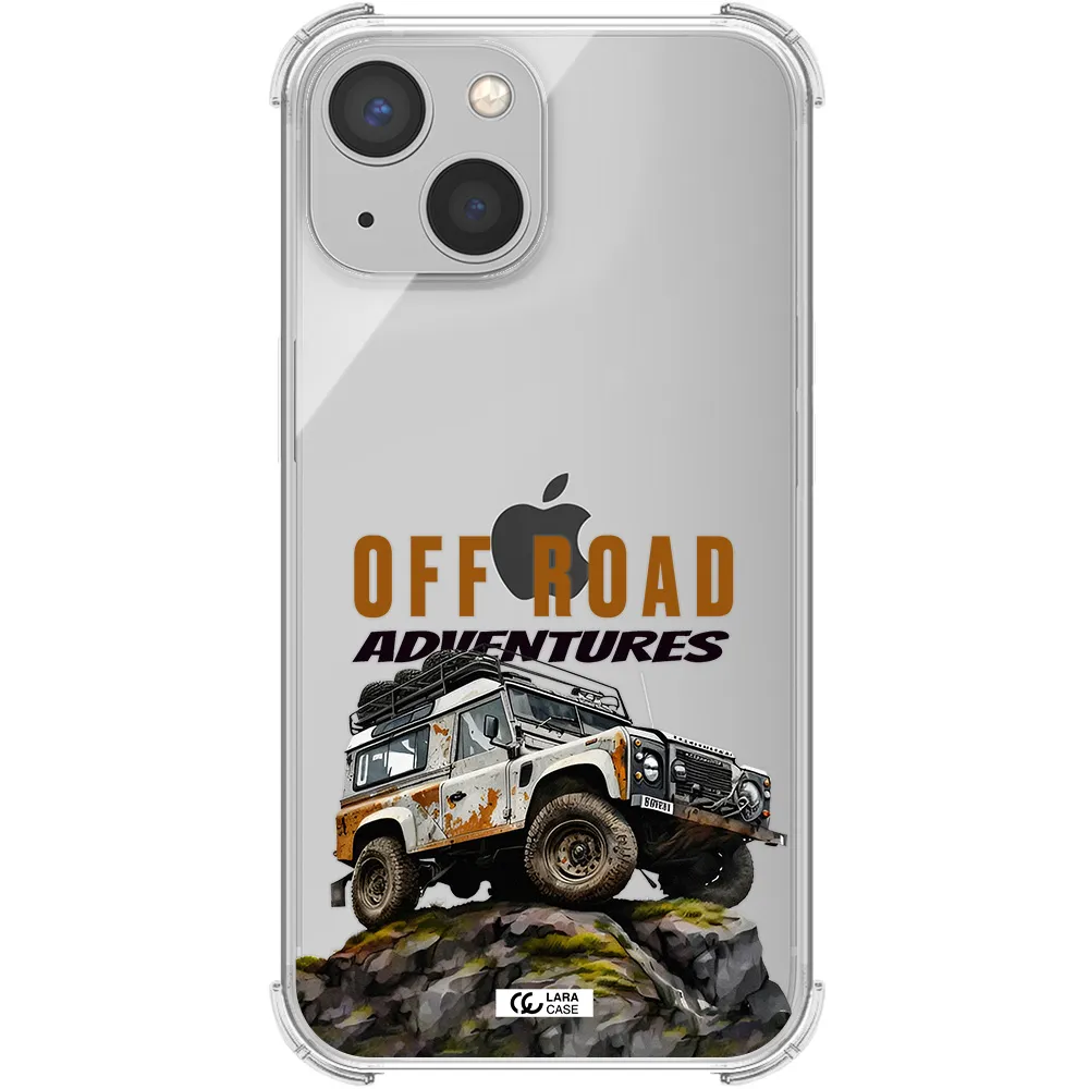 a car with rust on top Apple iPhone 13 Clear PC Case