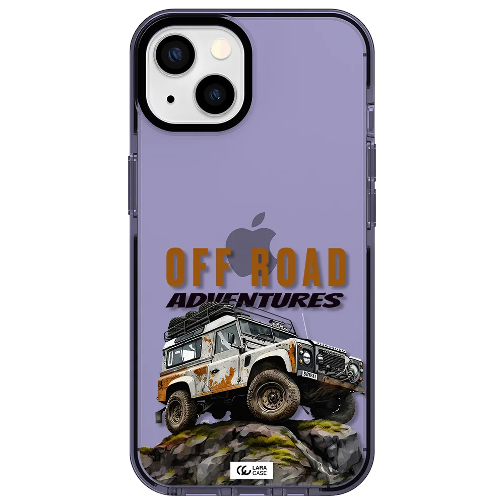 a car with rust on top Apple iPhone 13 impact Lilac Case