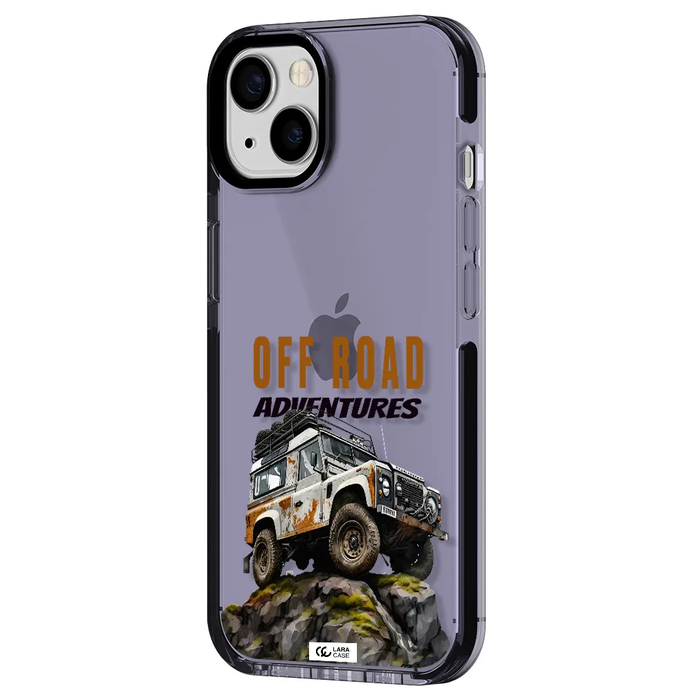 a car with rust on top Apple iPhone 13 impact Lilac Case