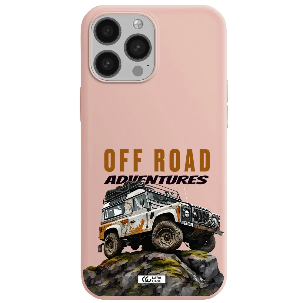 a car with rust on top Apple iPhone 13 Pro Silicone pastel pink Case