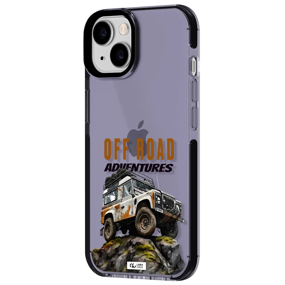 a car with rust on top Apple iPhone 14 impact Lilac Case