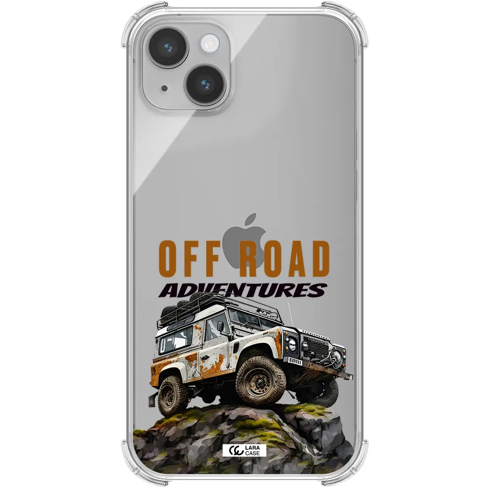 a car with rust on top Apple iPhone 14 plus Clear PC Case