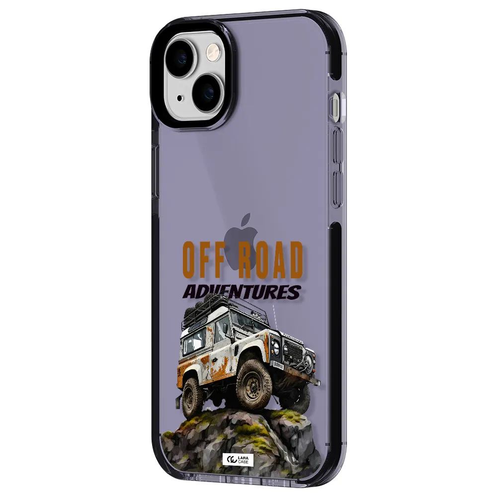 a car with rust on top Apple iPhone 14 plus impact Lilac Case