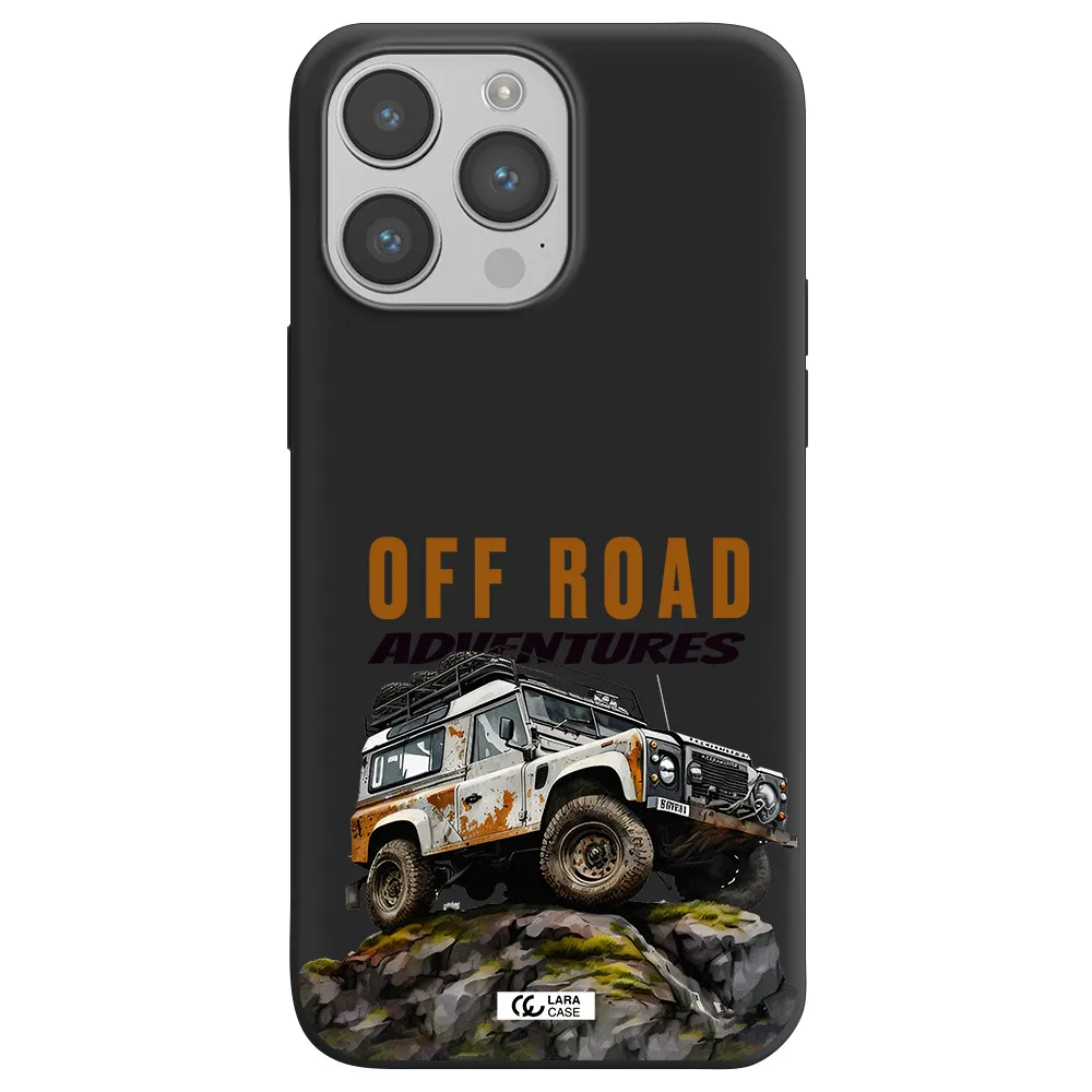 a car with rust on top Apple iPhone 14 pro Silicone black Case