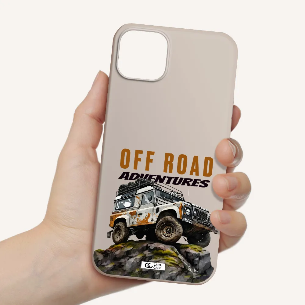 a car with rust on top Apple iPhone 14 Silicone Stone Case