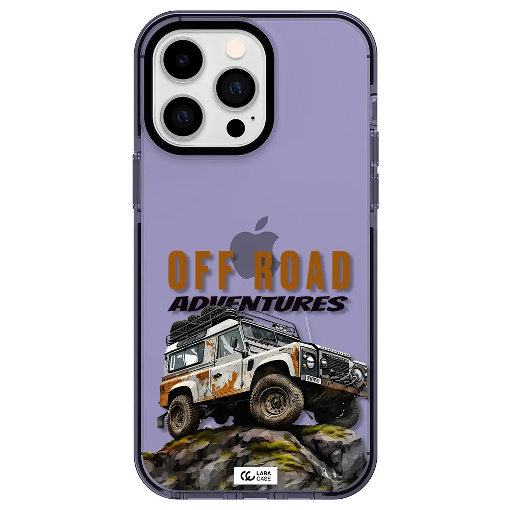 a car with rust on top Apple iPhone 15 Pro impact Lilac Case