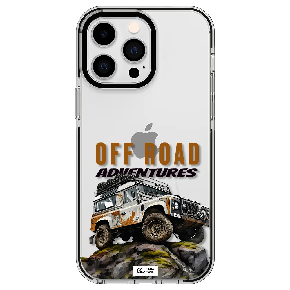 a car with rust on top Apple iPhone 15 Pro Max impact black border Case