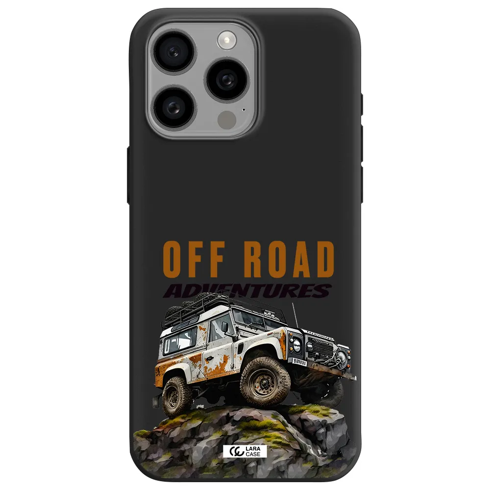 a car with rust on top Apple Iphone 15 Pro max Silicone black Case