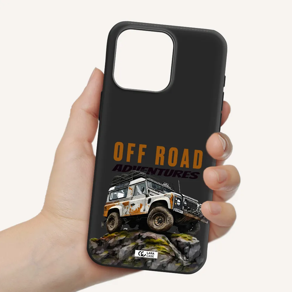 a car with rust on top Apple Iphone 15 Pro max Silicone black Case