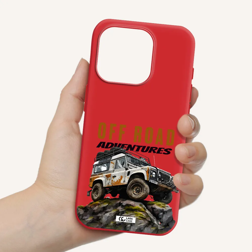 A Car With Rust On Top Apple Iphone 15 Pro Silicone Imperial Red Case