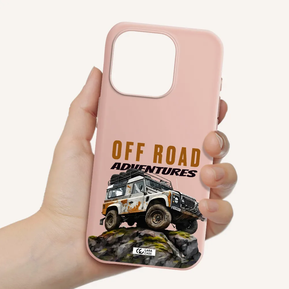 A Car With Rust On Top Apple Iphone 15 Pro Silicone Pastel Pink Case