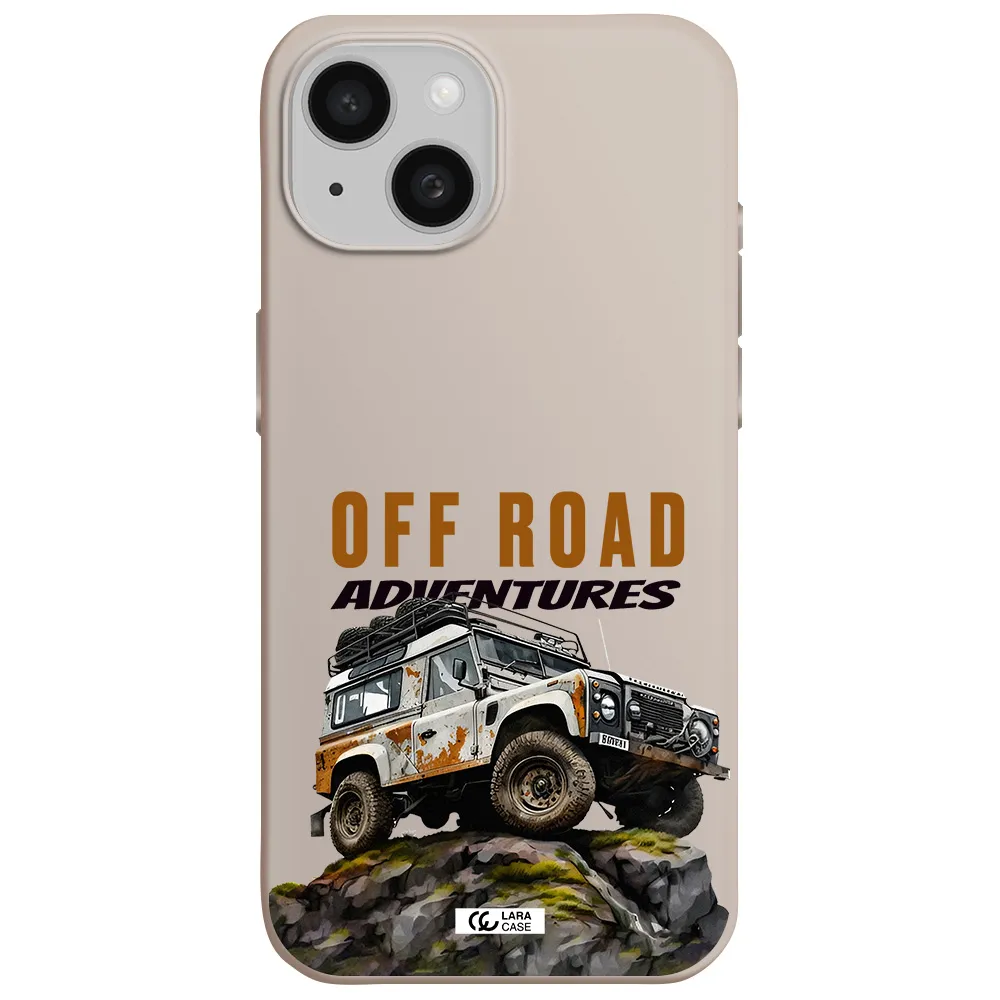 a car with rust on top Apple iPhone 15 Silicone Stone Case