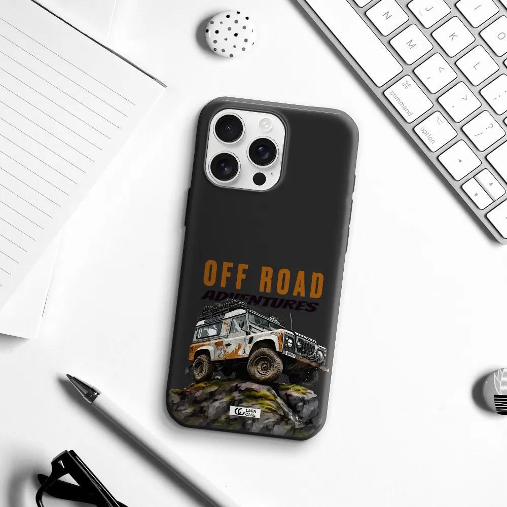 A Car With Rust On Top Apple Iphone 16 Pro Max Silicone Black Case