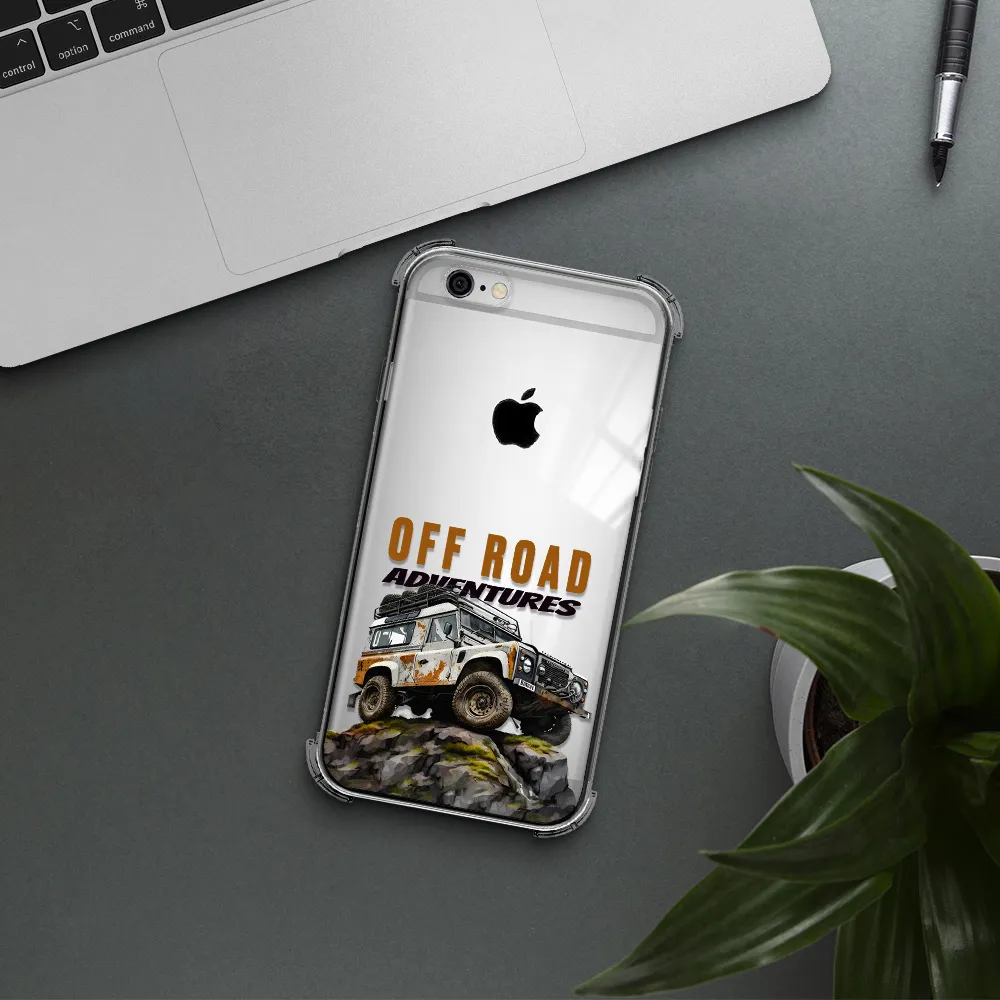 a car with rust on top Apple iPhone 6 Clear PC Case