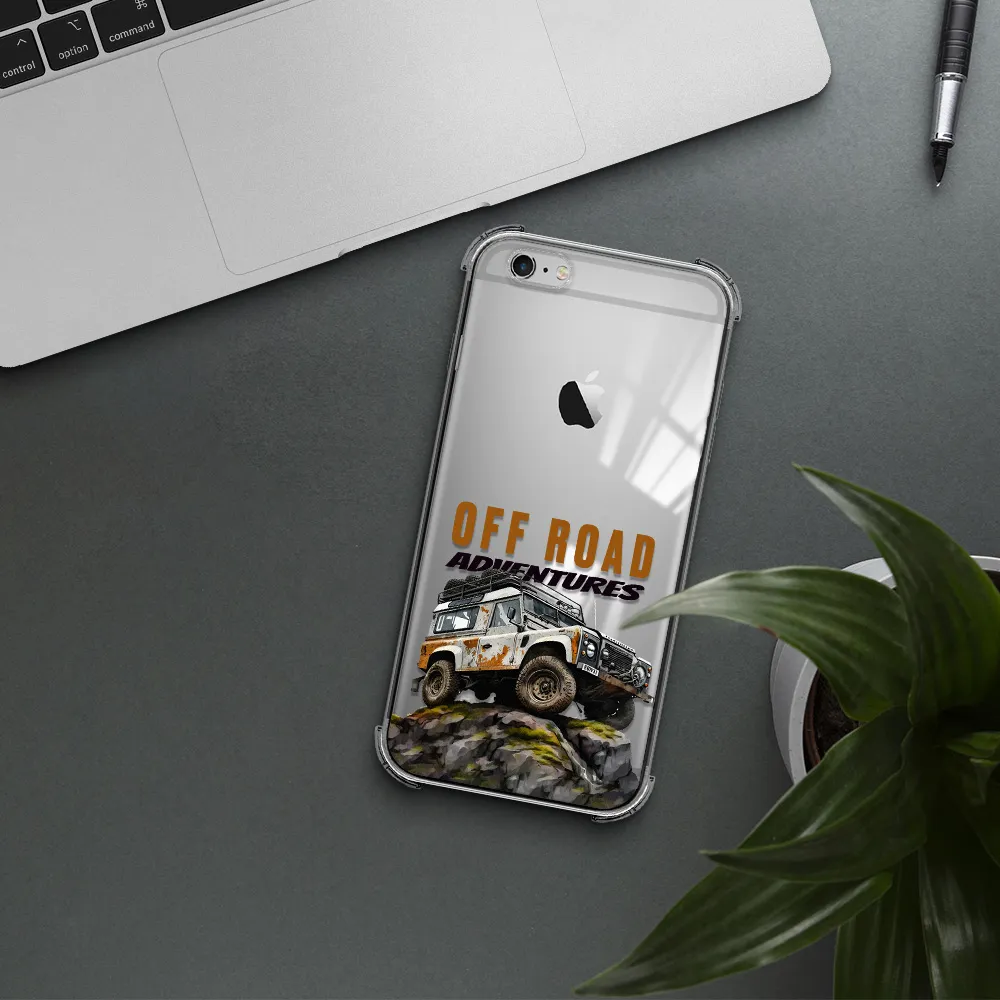 a car with rust on top Apple iPhone 6 plus Clear PC Case