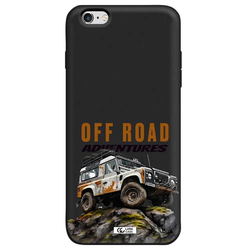 a car with rust on top Apple iPhone 6 plus Silicone black Case