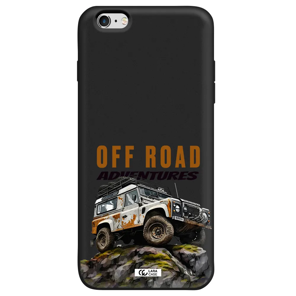 a car with rust on top Apple iPhone 6 s plus Silicone black Case