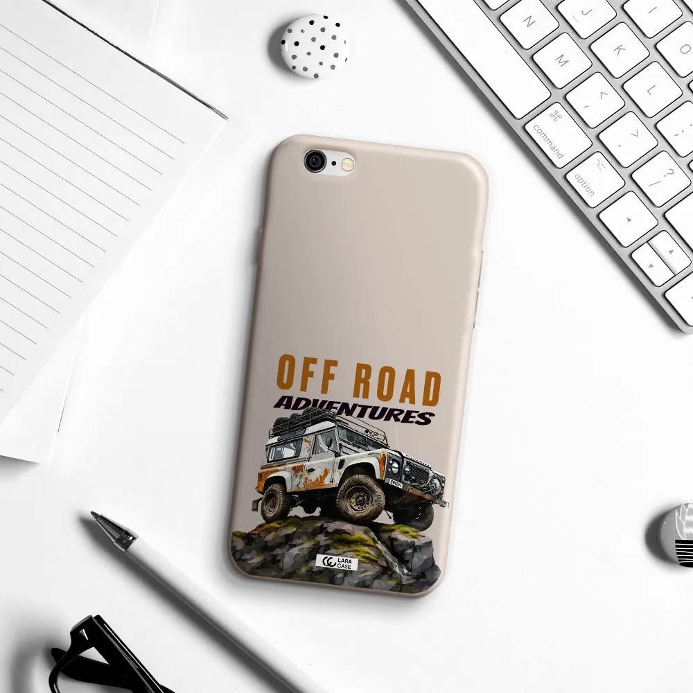 a car with rust on top Apple iPhone 6 Silicone Stone Case