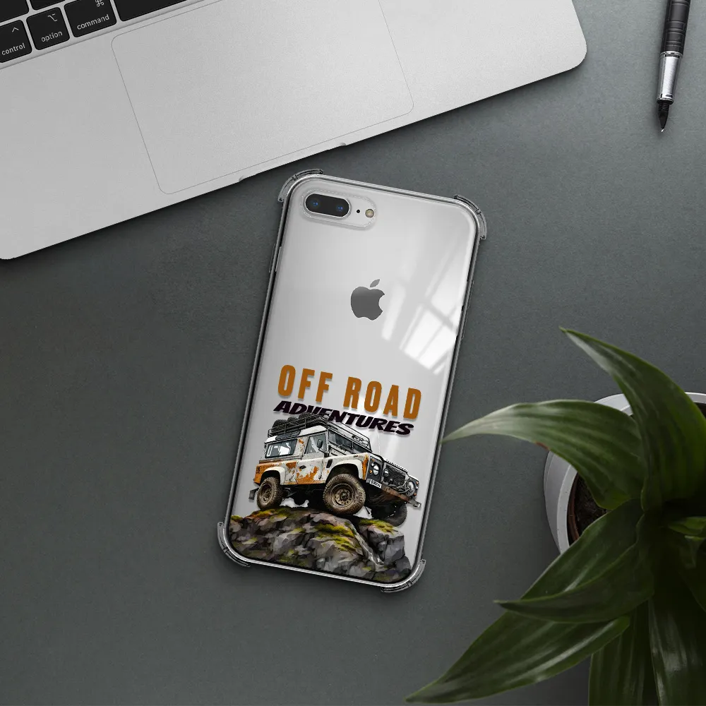 a car with rust on top Apple iPhone 8 plus Clear PC Case