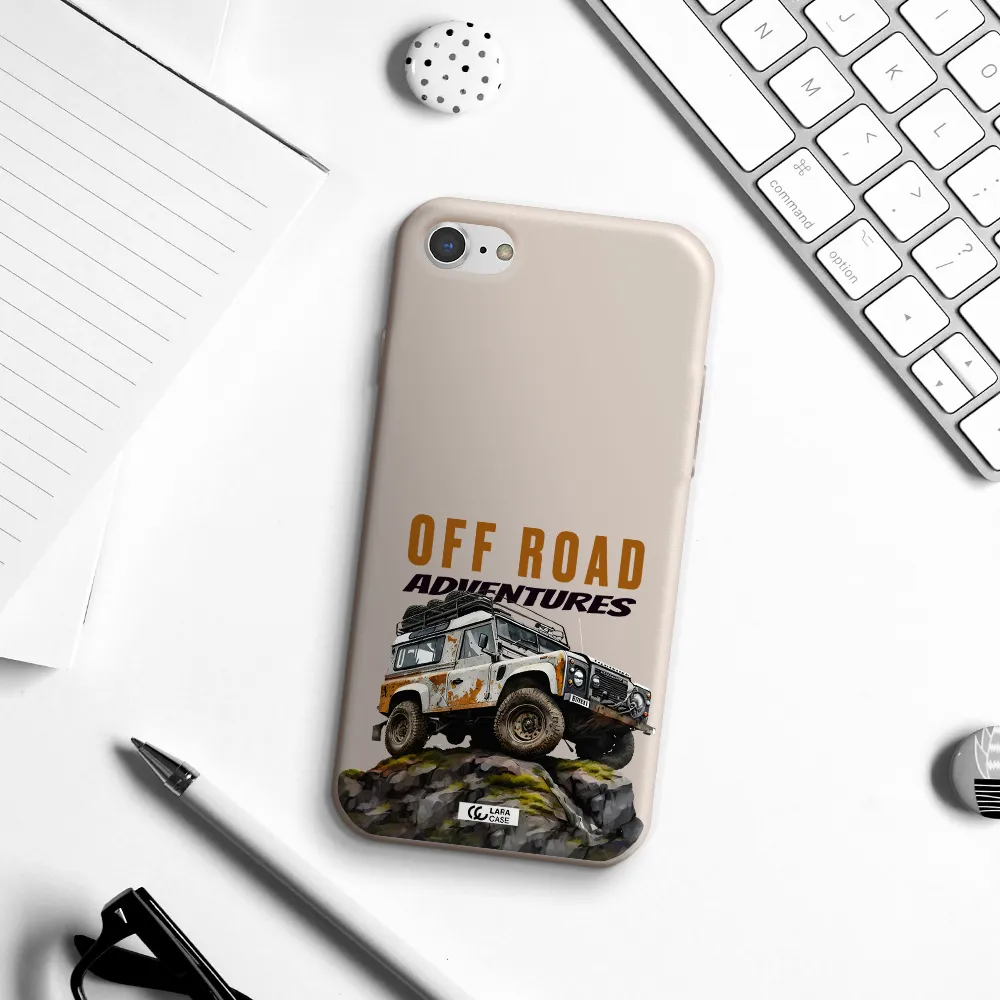 a car with rust on top Apple iPhone 8 Silicone Stone Case